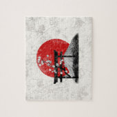Flagge und Symbole Japans ID153 Puzzle (Vertikal)