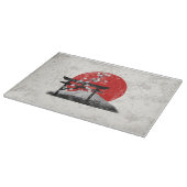 Flagge und Symbole Japans ID153 Schneidebrett (Ecke)