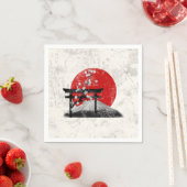 Flagge und Symbole Japans ID153 Serviette (Beispiel)