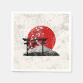 Flagge und Symbole Japans ID153 Serviette (Vorderseite)