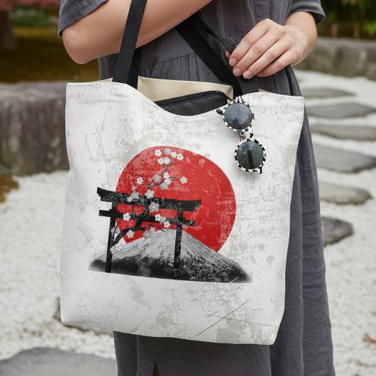 Flagge und Symbole Japans ID153 Tasche