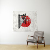 Flagge und Symbole Japans ID153 Wandteppich (Beispiel (Horizontal))