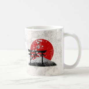 Flagge und Symbole von Japan ID153 Kaffeetasse
