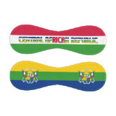 Flagge und Wappen der Zentralafrikanischen Republi Baseball (Paneele)