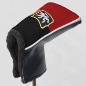 Flagge und Wappen des Aostatals Golf Headcover (3/4 Vorderseite)