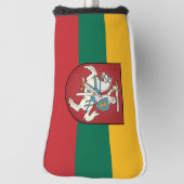 Flagge und Wappen Litauens Golf Headcover (Rotieren 90)