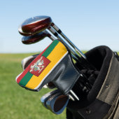 Flagge und Wappen Litauens Golf Headcover (In Situ)