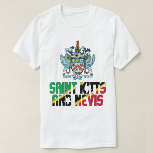 Flagge und Wappen von St. Kitts und Nevis T-Shirt