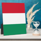 Flagge Ungarns Fotoplatte (Seite)