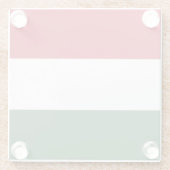 Flagge Ungarns Glasuntersetzer (Rückseite)