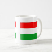 Flagge Ungarns Kaffeetasse (VorderseiteRechts)