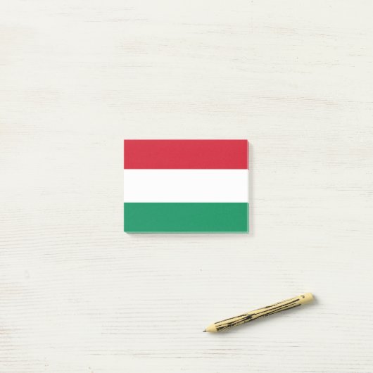 Flagge Ungarns - Post-it® Notes Post-it Klebezettel (Auf Schreibtisch)