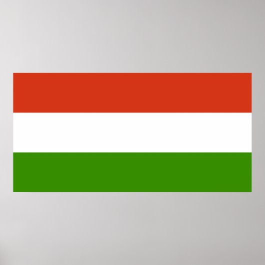 Flagge Ungarns Poster (Vorne)