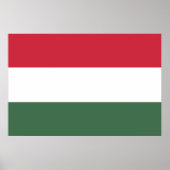 Flagge Ungarns Poster (Vorne)