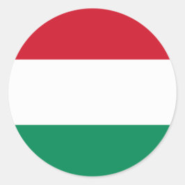 Flagge Ungarns Runder Aufkleber