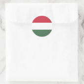 Flagge Ungarns Runder Aufkleber (Tasche)
