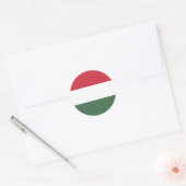 Flagge Ungarns Runder Aufkleber (Umschlag)