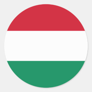 Flagge Ungarns Runder Aufkleber
