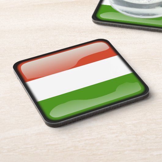 Flagge Ungarns Untersetzer (Linke Seite)