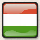 Flagge Ungarns Untersetzer (Vorderseite)