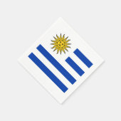 Flagge: Uruguay Serviette (Ecke)