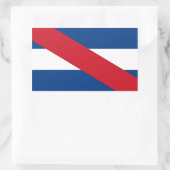 Flagge Uruguay/Uruguay Artigas Rechteckiger Aufkleber (Tasche)
