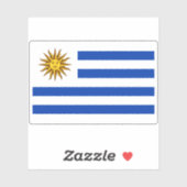 Flagge Uruguays Aufkleber (Blatt)