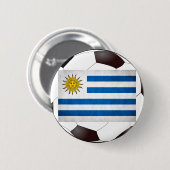 Flagge Uruguays Button (Vorne & Hinten)