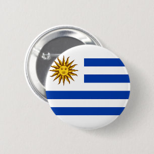 Flagge Uruguays Button