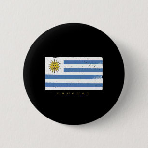 Flagge Uruguays Button