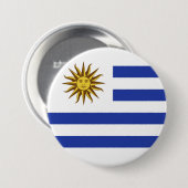 Flagge Uruguays Button (Vorne & Hinten)
