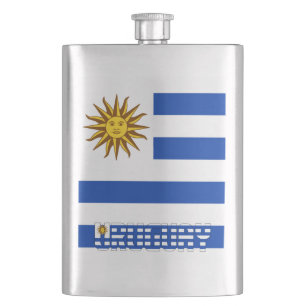 Flagge Uruguays Elegant Patriotisch Flachmann