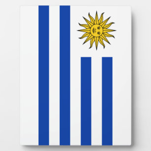Flagge Uruguays Fotoplatte