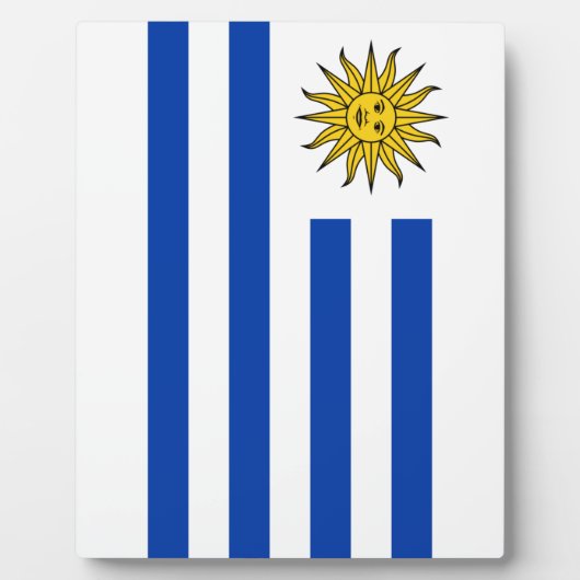Flagge Uruguays Fotoplatte (Vorderseite)