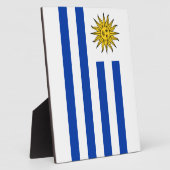 Flagge Uruguays Fotoplatte (Seite)