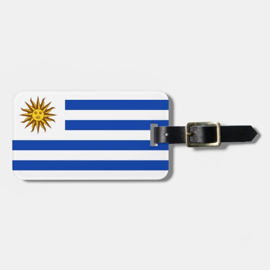 Flagge Uruguays Gepäckanhänger (Vorderseite horizontal)