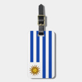 Flagge Uruguays Gepäckanhänger (Vorderseite vertikal)