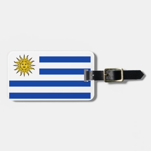 Flagge Uruguays Gepäckanhänger (Vorderseite horizontal)