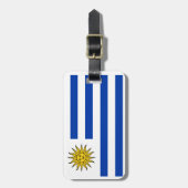 Flagge Uruguays Gepäckanhänger (Vorderseite vertikal)