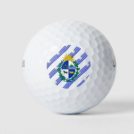 Flagge Uruguays Golfball (Vorderseite)