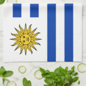 Flagge Uruguays Küchentuch (Gefaltet)
