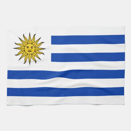 Flagge Uruguays Küchentuch (Horizontal)