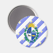 Flagge Uruguays Magnet (Vorderseite/Rückseite)