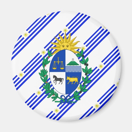 Flagge Uruguays Magnet (Vorne)
