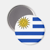 Flagge Uruguays Magnet (Vorderseite/Rückseite)