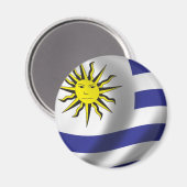 Flagge Uruguays Magnet (Vorderseite/Rückseite)