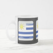 Flagge Uruguays Mattglastasse (Links)