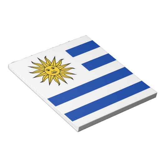 Flagge Uruguays Notizblock (angewinkelt)