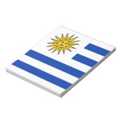 Flagge Uruguays Notizblock (Rotiert)