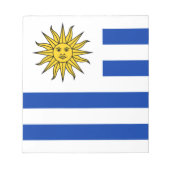 Flagge Uruguays Notizblock (Vorderseite)